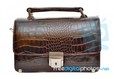 Leather Brief Case Stock Photo