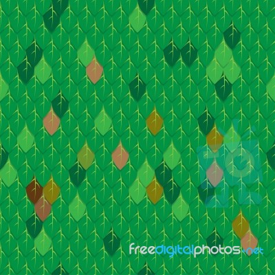 Leave Seamless Pattern Stock Image