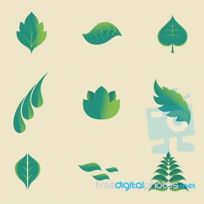 Leaves Icon Stock Image