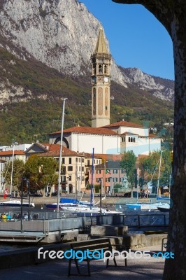 Lecco, Italy/europe - October 29 : View Of Lecco On The Southern… Stock Photo