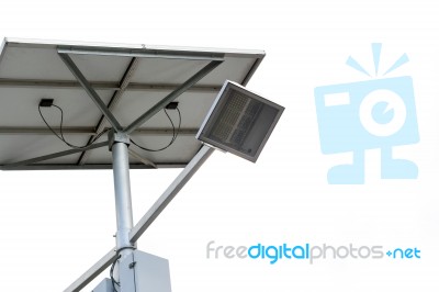 Led Solar Lighting Stock Photo