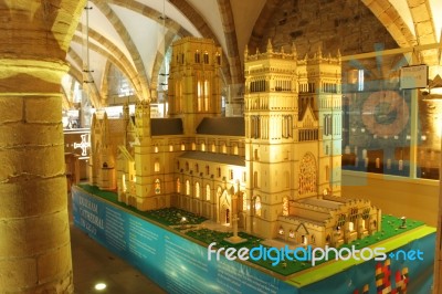 Lego Cathedral Stock Photo