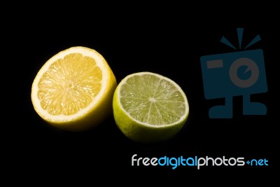 Lemon And Lime Stock Photo