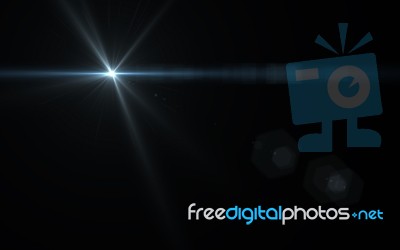 Lens Flare Light Over Background. Easy To Add Overlay Or Screen Stock Image