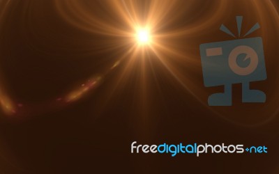 Lens Flare Light Over Background. Easy To Add Overlay Or Screen Stock Image