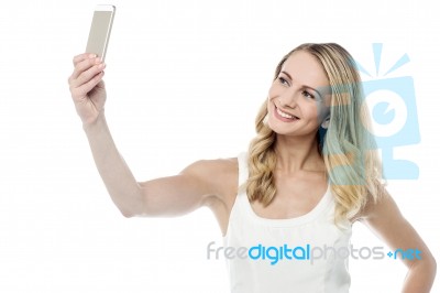 Let Me Take A Selfie Stock Photo