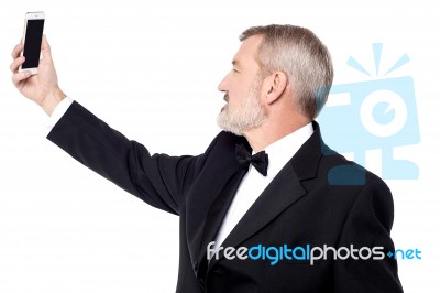 Let's Take A Selfie ! Stock Photo