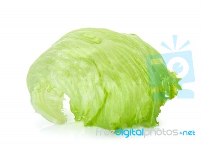 Lettuce Isolated On The White Background Stock Photo