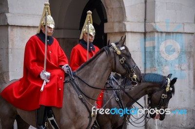 Lifeguards Of The Queens Household Cavalry Stock Photo