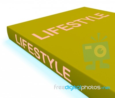 Lifestyle Book Shows Books About Life Choices Stock Image