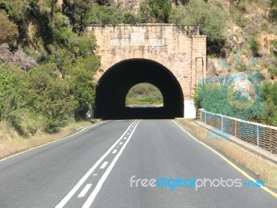 Light At The End Of The Tunnel Stock Photo