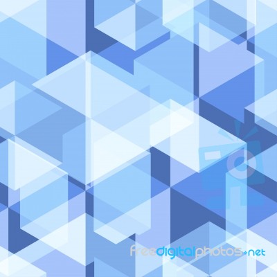 Light Blue Geometry Abstract Seamless Pattern Stock Image