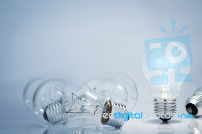 Light Bulb Lamps Stock Photo