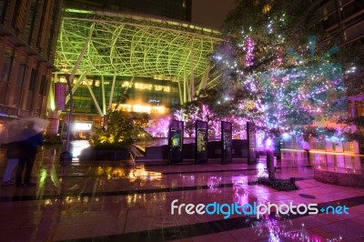 Light Illustration At Roppongi Midtown Complex Stock Photo