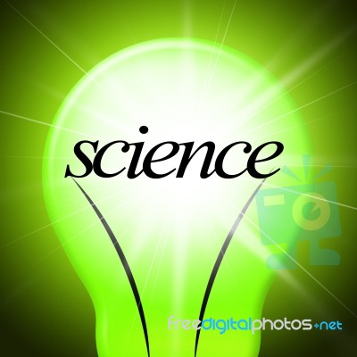 Lightbulb Science Represents Physics Bright And Biology Stock Image