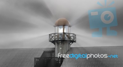 Lighthouse And Light Stock Photo