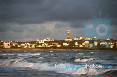 Lighthouse In Cabo Polonio, Rocha, Uruguay Stock Photo