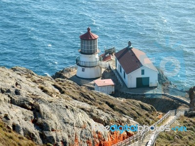 Lighthouse Near Tomales Bay Stock Photo