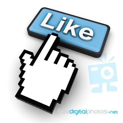 Like Button Concept Stock Image