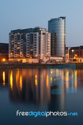 Limerick At Night Stock Photo