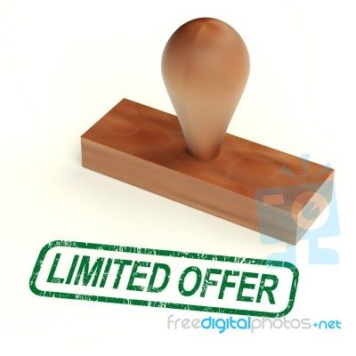 Limited Offer Rubber Stamp Stock Image