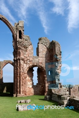 Lindisfarne Castle, Holy Island/northumberland - August 16 : Clo… Stock Photo