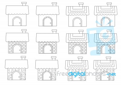 Linear Cute Home Styles1 Stock Image