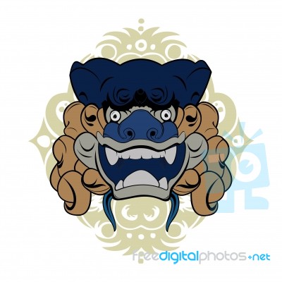 Lion Character Design Stock Image