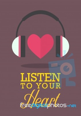 Listen To Your Heart Stock Image