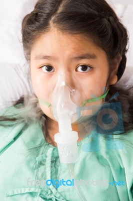 Little Girl In Hospital Stock Photo