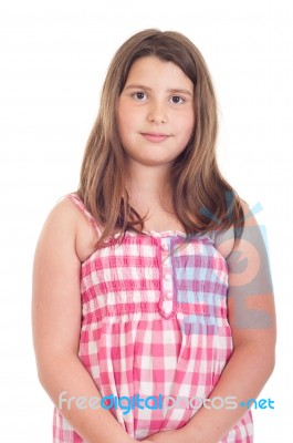 Little Girl Portrait Stock Photo