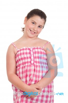 Little Girl Smiling Stock Photo