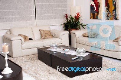 Living Room Stock Photo