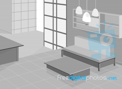 Living Room Design Stock Image