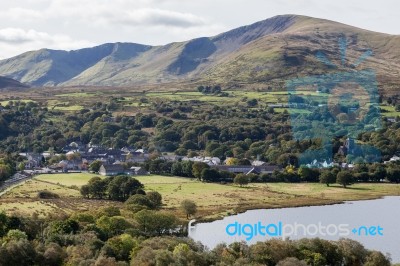 Llanberis, Wales/uk - October 7 : View Over Llanberis In Wales O… Stock Photo