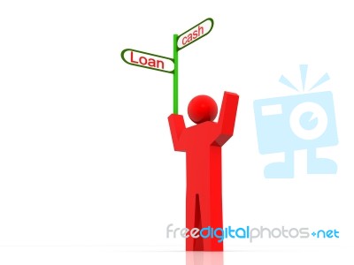 Loancash Signs Stock Image