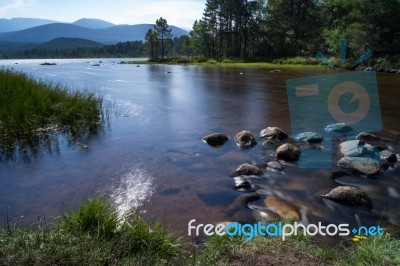 Loch Morlich Near Aviemore Stock Photo