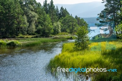 Loch Morlich Near Aviemore Stock Photo