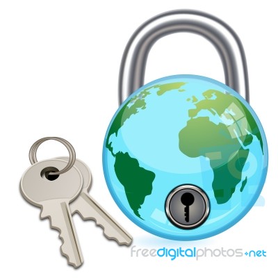 Lock And Key Stock Image