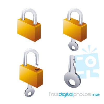 Lock Icon Stock Image