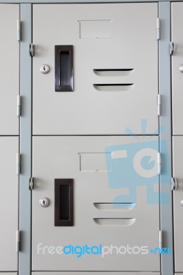 Lockers For Your Safety Stock Photo