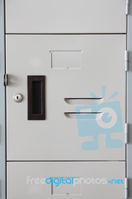 Lockers For Your Safety Stock Photo