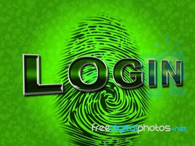 Login Security Shows Logon Restricted And Username Stock Image