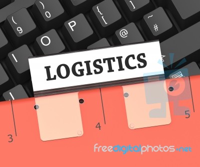 Logistics File Means Planning Process 3d Rendering Stock Image