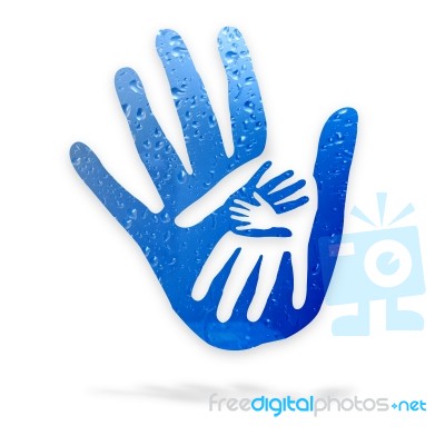 Logo Hands In Hands Stock Image