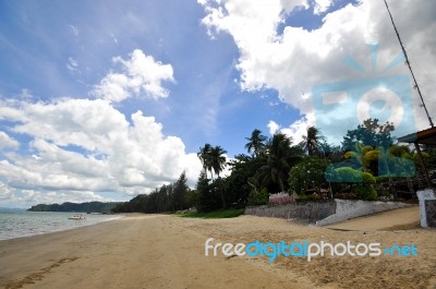 Lompaya Harbor Bridge To Koh Tao Island Stock Photo