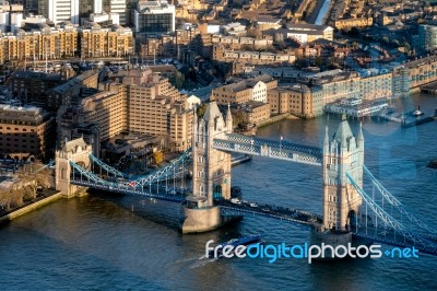 London - December 6 : View From The Shard In London On December Stock Photo