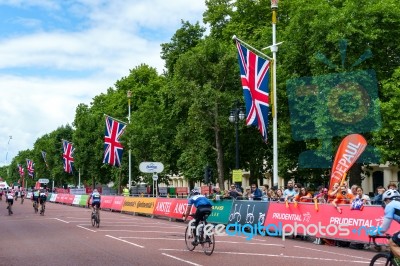 London - July 30 : Ride London Event In London On July 30, 2017 Stock Photo