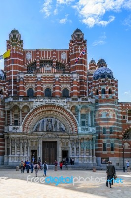 London - July 30 : View Of Westminster Cathedral In London On Ju… Stock Photo