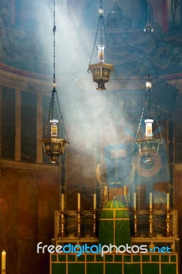 London - July 30 : View Of Westminster Cathedral In London On Ju… Stock Photo